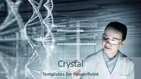  Presentation with research study - Colorful slide deck enhanced with nulleotide - biochemistry study and research mixed backdrop and a light blue colored foreground