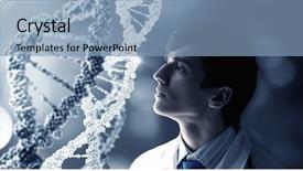  Presentation with research study - Amazing PPT theme having nulleotide - biochemistry study and research mixed backdrop and a light blue colored foreground