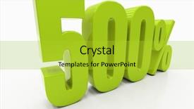  Presentation with percent - Slide deck enhanced with num - percent off discount 3d illustration background and a yellow colored foreground