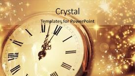  Presentation with old vs new - Slide set consisting of roman number - new year's at midnight background and a yellow colored foreground