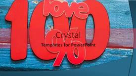  Presentation with percent - Audience pleasing presentation design consisting of number 100 and percent sign on wooden background backdrop and a red colored foreground