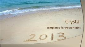  Presentation with sunrise - Cool new presentation with number 2013 on the beach backdrop and a soft green colored foreground