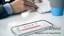  Presentation with loading - Theme with number 2017 as the new background and a light gray colored foreground