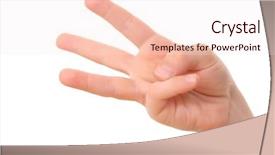  Presentation with counting - Colorful theme enhanced with number 3 - hand counting - three fingers backdrop and a lemonade colored foreground