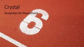  Presentation with aircraft six sigma - Cool new presentation theme with number 6 - start point digit six backdrop and a red colored foreground