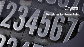  Presentation with metal - Beautiful slides featuring number abstract - vintage grunge metal backdrop and a dark gray colored foreground