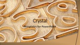  Presentation with number - Cool new slide set with number abstract in vintage wood backdrop and a coral colored foreground