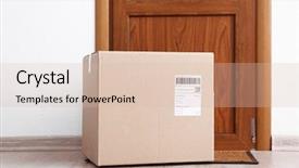  Presentation with cramped inside the box - Beautiful presentation theme featuring box on floor near door backdrop and a lemonade colored foreground