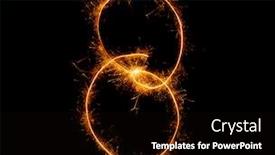  Presentation with eight - Beautiful PPT theme featuring number-eight-written backdrop and a black colored foreground