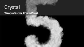  Presentation with five sided blue to white - Presentation having number-five-made-of-white background and a dark gray colored foreground