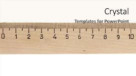  Presentation with image resolution - PPT theme featuring number line - measuring wooden ruler straightedge background and a lemonade colored foreground