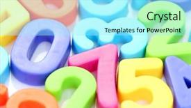  Presentation with colorful math - Beautiful presentation featuring number on white background - math backdrop and a  colored foreground