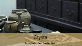  Presentation with feather and old book - Slides featuring portrait of a happy young man of european appearance with warm spring sunny day background and a dark gray colored foreground