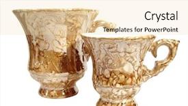  Presentation with brown and white - Cool new presentation theme with number pots - two brown coffee cups backdrop and a lemonade colored foreground