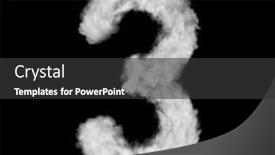  Presentation with smoke - Amazing theme having number-three-made-of-white backdrop and a dark gray colored foreground