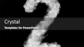  Presentation with smoke - Audience pleasing presentation theme consisting of number-two-made-of-white backdrop and a dark gray colored foreground
