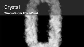  Presentation with white dove clouds - Slides having number-zero-made-of-white background and a dark gray colored foreground