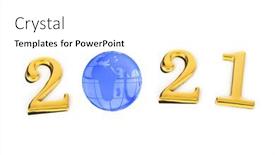  Presentation with 2021 - Presentation with numbers-2021-and-globe-isolated background and a white colored foreground