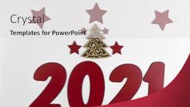  Presentation with 2021 - Audience pleasing slide set consisting of numbers-2021-on-white-background backdrop and a light gray colored foreground