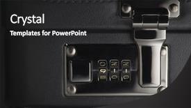  Presentation with abstract numbers - Slide set featuring numbers 911 on lock background and a dark gray colored foreground