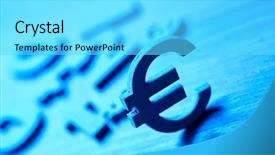  Presentation with numbers - Slides enhanced with numbers and currency symbols background and a cyan colored foreground