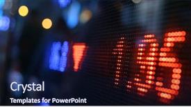  Presentation with market stock market education - Cool new slides with numbers and graph on street backdrop and a navy blue colored foreground