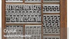  Presentation with vintage retro - PPT layouts featuring nine type - numbers and ornaments - vintage background and a gray colored foreground