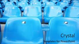  Presentation with football blue - Colorful slide deck enhanced with texture with coffee beans heart backdrop and a  colored foreground.