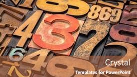  Presentation with grunge vintage music notes - Theme having numbers-background-vintage-grunge-letterpress background and a red colored foreground