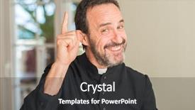  Presentation with christian - Colorful slide deck enhanced with numbers bible - christian priest man surprised backdrop and a dark gray colored foreground