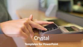  Presentation with payment - Presentation having numbers free - finance money technology payment background and a coral colored foreground