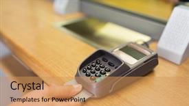  Presentation with payment - Audience pleasing presentation theme consisting of numbers free - finance money technology payment backdrop and a coral colored foreground