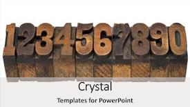  Presentation with numbers - Beautiful PPT theme featuring numbers from zero to nine backdrop and a light gray colored foreground