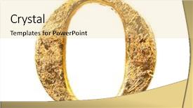  Presentation with white gold - PPT theme enhanced with numbers in gold leaf background and a blonde colored foreground