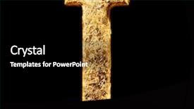  Presentation with gold black - Cool new theme with numbers in gold leaf backdrop and a black colored foreground