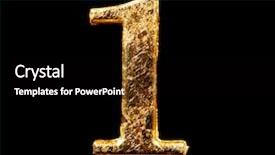  Presentation with gold black - PPT layouts enhanced with numbers in gold leaf background and a black colored foreground