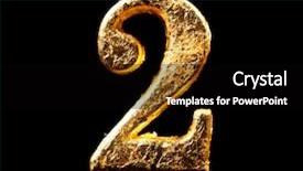  Presentation with black gold - Slide deck consisting of numbers in gold leaf background and a black colored foreground