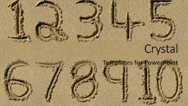  Presentation with numbers - Colorful PPT layouts enhanced with numbers one to ten written backdrop and a coral colored foreground