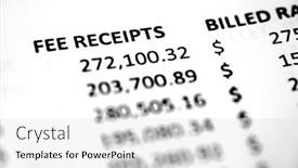  Presentation with business report - Presentation design having numbers-printed-on-paper-report background and a white colored foreground