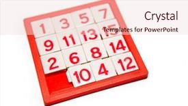  Presentation with numbers - Presentation consisting of numbers puzzle isolated over white background and a lemonade colored foreground