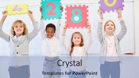  Presentation with teambuilding - Amazing slides having numbers signs as a teambuilding backdrop and a  colored foreground