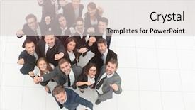  Presentation with business success - Presentation theme having numerical - concept of success numerous triumphant background and a light gray colored foreground