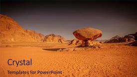  Presentation with rum - Audience pleasing presentation design consisting of numerical - desert of wadi rum backdrop and a gold colored foreground