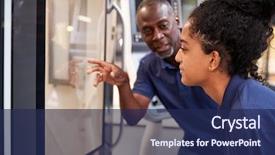  Presentation with apprentice - Amazing slide deck having numerical - engineer showing apprentice how backdrop and a navy blue colored foreground