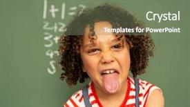  Presentation with school board - PPT layouts featuring numerical - front view of a pretty background and a violet colored foreground