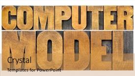  Presentation with science abstract - Audience pleasing slide set consisting of numerical modeling - computer model typography - science backdrop and a gold colored foreground