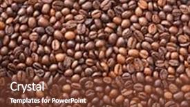  Presentation with coffee beans - Audience pleasing PPT theme consisting of coffee beans which have been backdrop and a tawny brown colored foreground