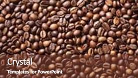  Presentation with coffee beans - Presentation design enhanced with coffee beans which have been background and a tawny brown colored foreground