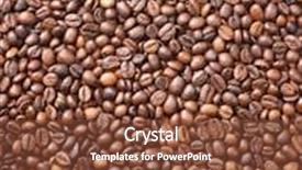  Presentation with coffee beans - Theme with coffee beans which have been background and a tawny brown colored foreground
