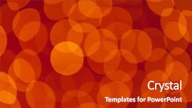  Presentation with abstract circles - PPT layouts consisting of numerous luminous circles abstract background background and a crimson colored foreground